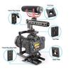 Universal Camera Cage for Canon/Sony/Nikon with Dual Rod Clamp and Tripod Base Plate