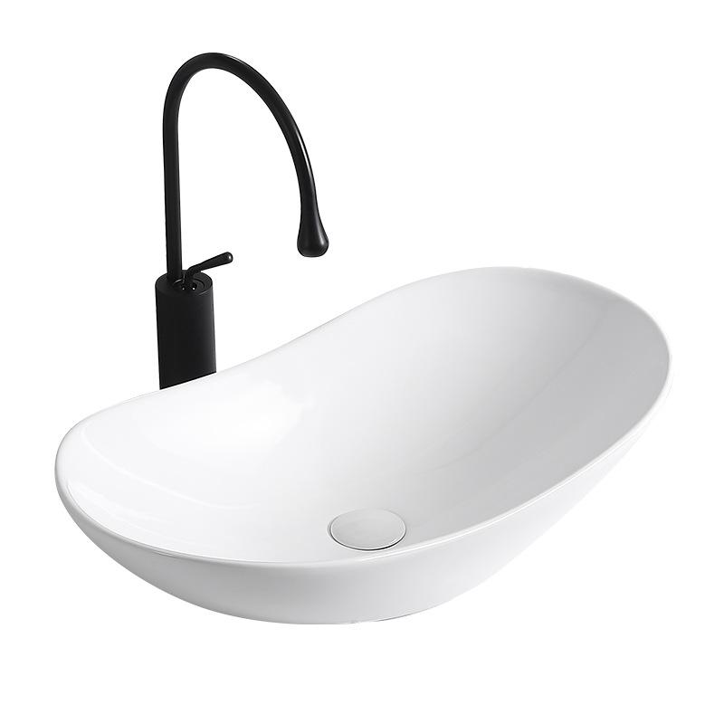 Tengxiang Ceramic Sink: White Floor-Standing Luxury Basin with Cabinet for Bathroom or Balcony