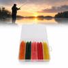 with Reflective Sequins Worm Baits PVC Fishing Lures Durable Artificial Bait  For Perch Fishing