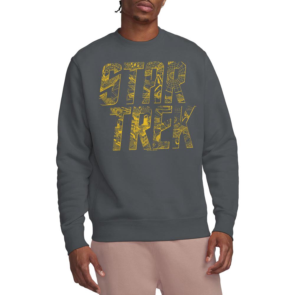 STAR TREK Unisex Adult Schematic Logo Sweatshirt