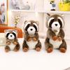 Cute simulation cute raccoon doll plush toy red panda doll children soothing rag doll birthday gift
