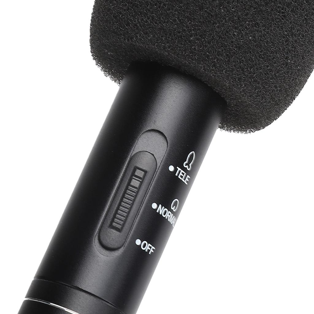 Black HighSensitivity Interview Microphone Wired Recording   Portable Mic for Camera