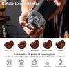 Small Portable Electric Tapered Burr Coffee Grinder USB Rechargeable Beans Grind Settings from Fine to Coarse For Office Home