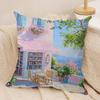 Nordic Modern Leisure INS Cushion Cover Silky Short Plush Invisible Zipper Dustproof Sofa Pillow Case For Home Decor