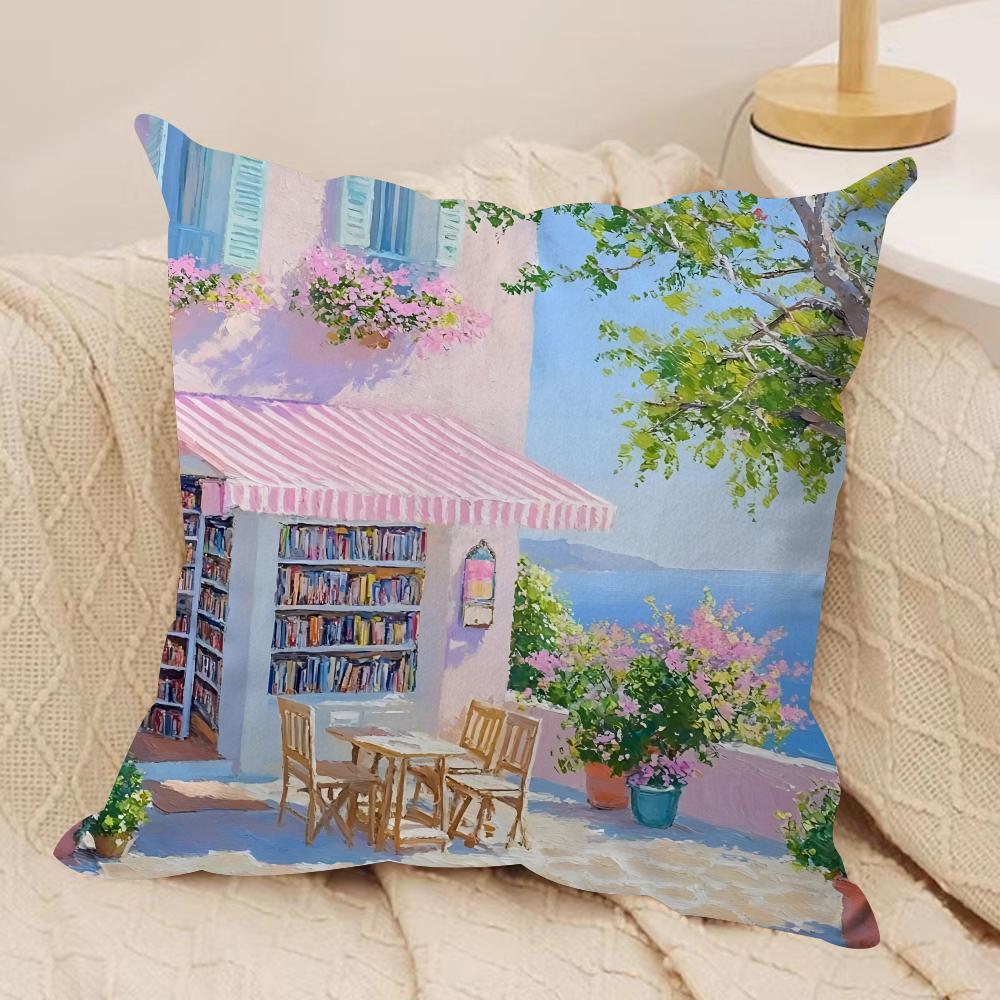 Nordic Modern Leisure INS Cushion Cover Silky Short Plush Invisible Zipper Dustproof Sofa Pillow Case For Home Decor