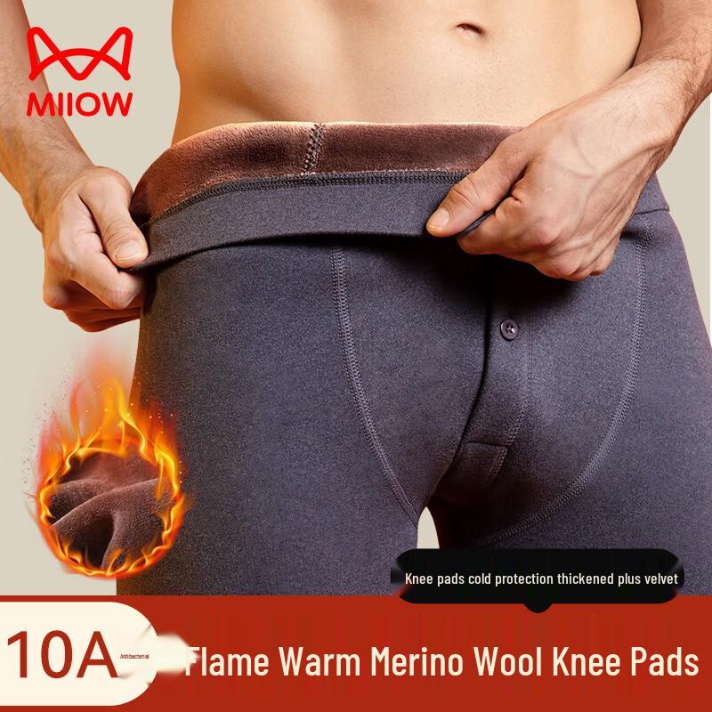 

Мужские толстые термобрюки Мао Жэнь на флисовой подкладке 3XL (160-185 jin)