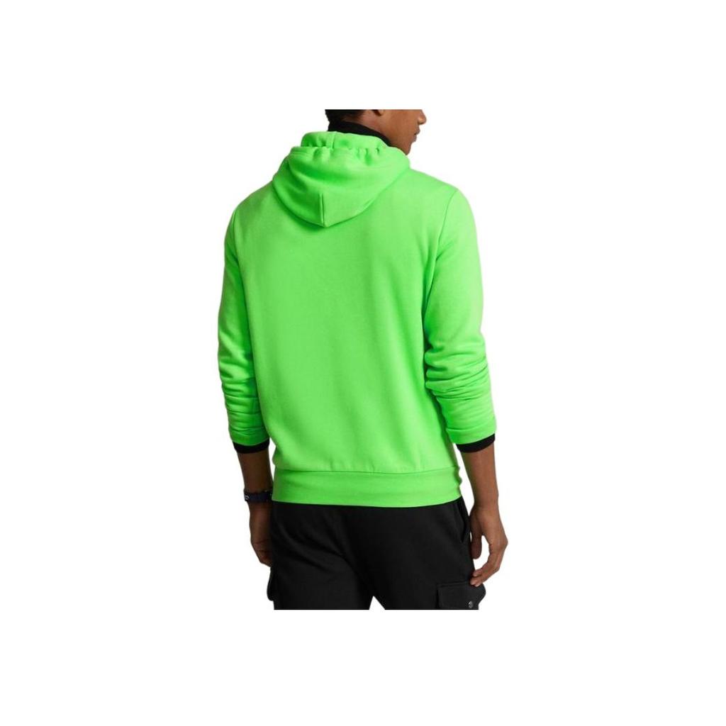 Felpa con cappuccio e maniche lunghe con logo a lettere stampato Polo Ralph Lauren SS24 Uomo felpa Giallo-Verde Brillante MNPOKNI16823425-330