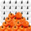 12pcs 5.5cm Simulated Mini Pumpkin Ornaments Halloween Styles Desktop Decoration Creative DIY Painting Pumpkin Photography Props