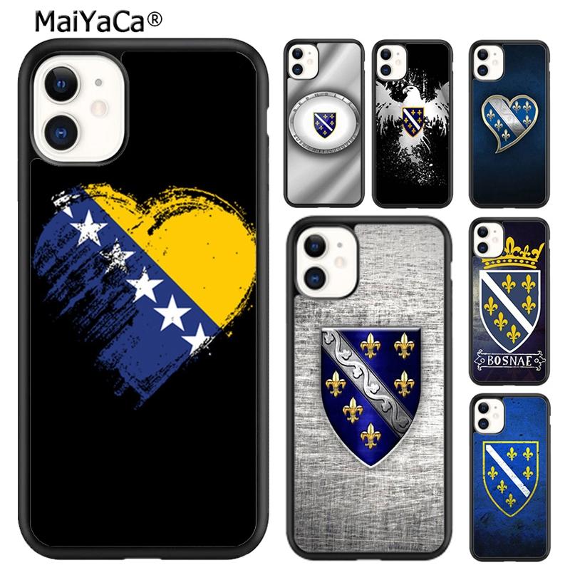 Bosna i Hercegovina Heart Phone Case For iPhone 16 15 14 plus XR XS 11 12 13 pro max Shell Cover coque