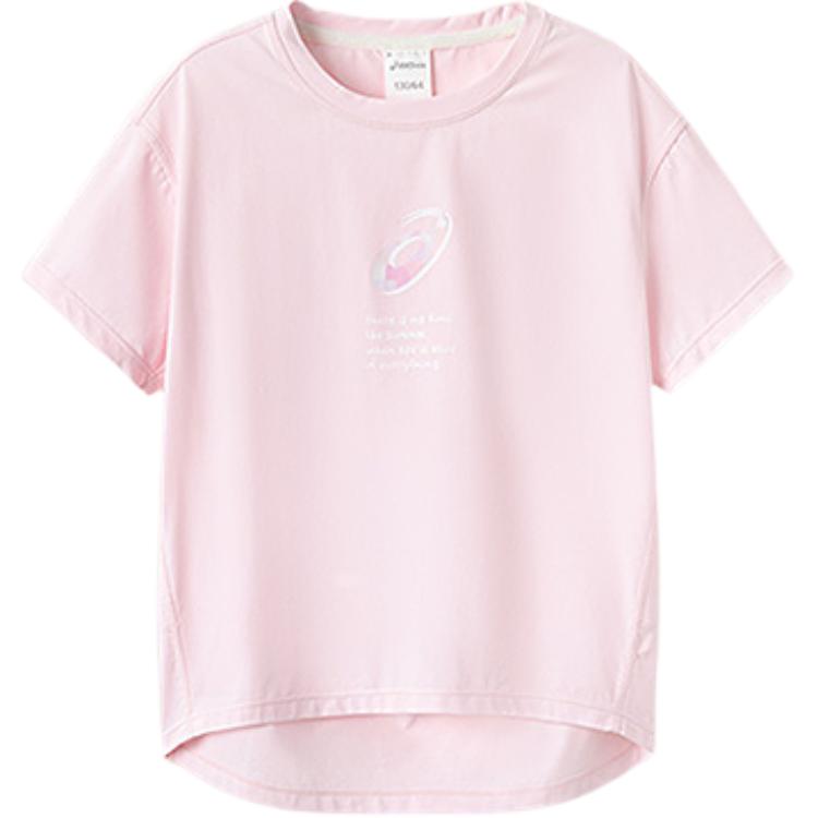 Asics Urban Trendy T Shirt Gray Pink Children Aged 3 7 Years Old 332251170041-7007 110