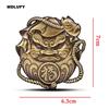 MDLUFY Car Emblem 3D Daruma Car Label Metal Car Sticker JDM Modified Vehicle Sign