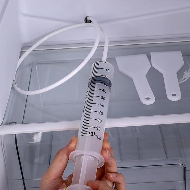 5-Piece Fridge Drain Cleaner Kit – Flexible Brushes & Steel Wool for Clogged Drain Hole, Water Leaks & Odors