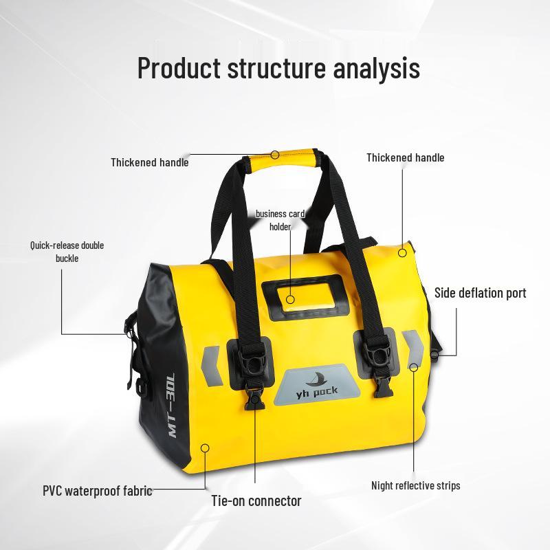 Waterproof Motorcycle Saddlebag: Cross-Border Pannier & Rear Seat Tail Bag Riding Gear.