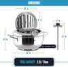 Mini Deep Fryer, Japanese Frying Pot, Stove Top Deep Fryer Pot, Frying Pot with Basket, with Lid, Temperature Gauge,