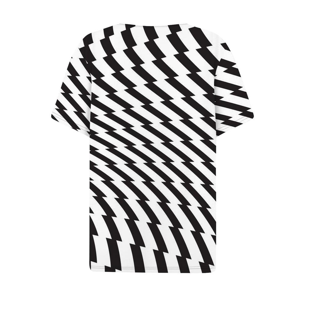 Women's T Shirt Tee Print Button Short Sleeve Daily Weekend Fashion Basic V- Neck Regular Top