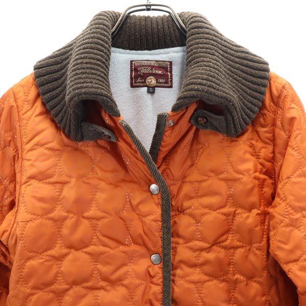 Fjallraven Donkey Color Quilted Jacket S Orange Series Back Fleece Women Used