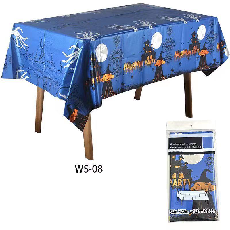Halloween & Christmas Theme PEVA Tablecloth - Disposable Party Decor