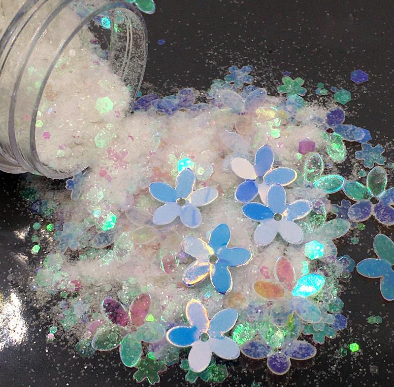 10ml/Box Glitter Epoxy Resin Fillings Mix Colorful Glitter Sequins Materials for DIY Epoxy Resin Mold Crafts Nail Art Fillers