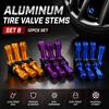 TR43E Aluminum Alloy Tubeless Tire Valve Stems 4PCS Durable Airtight Wheel Air Valves for Cars SUVs and Light Trucks Set Valve Stems 1