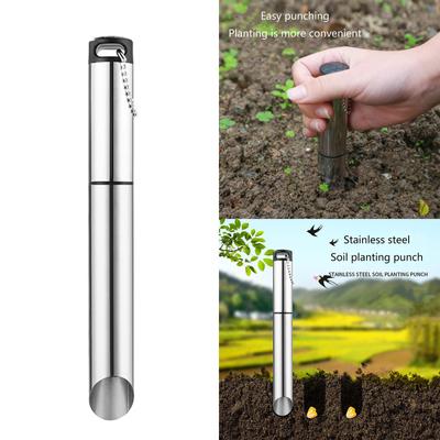 Garden Bulb Planter Garden Bulb Transplanter Tool Stainless Soil Release Tool for Transplanting Digging Planting Flowers