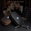 AABS1 Metal Logo Leather Key Case Secure Waist Hanging Car Key Storage For BMW Performance F30 F20 F10 F40 E92 E91 G20 G30 G06 G07 G11