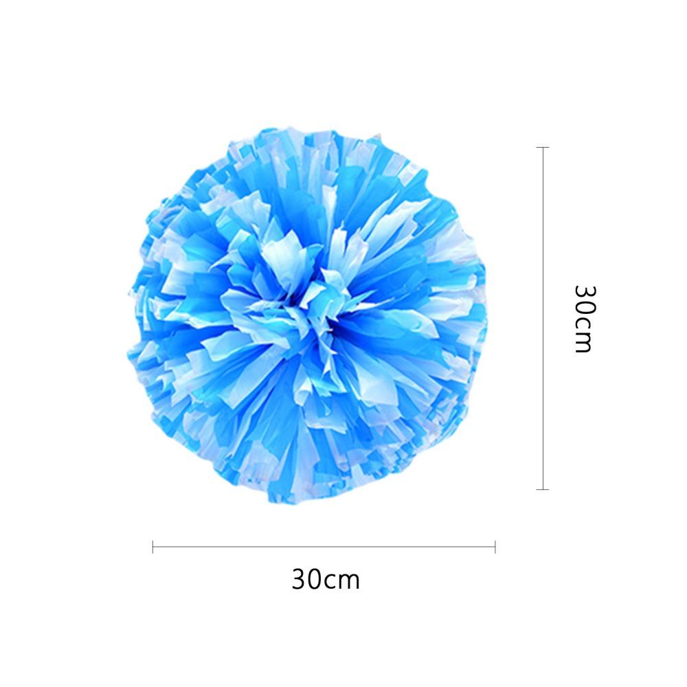 Four Fingers Matte Cheerleading Poms Cheerleader Holding Flowers