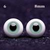 1 Pair Doll Blue Black Glass Eyes Eyeball DIY Doll Making Crafts Accessories Animal Toy Safety Eyes 8mm 10mm 12mm 14mm