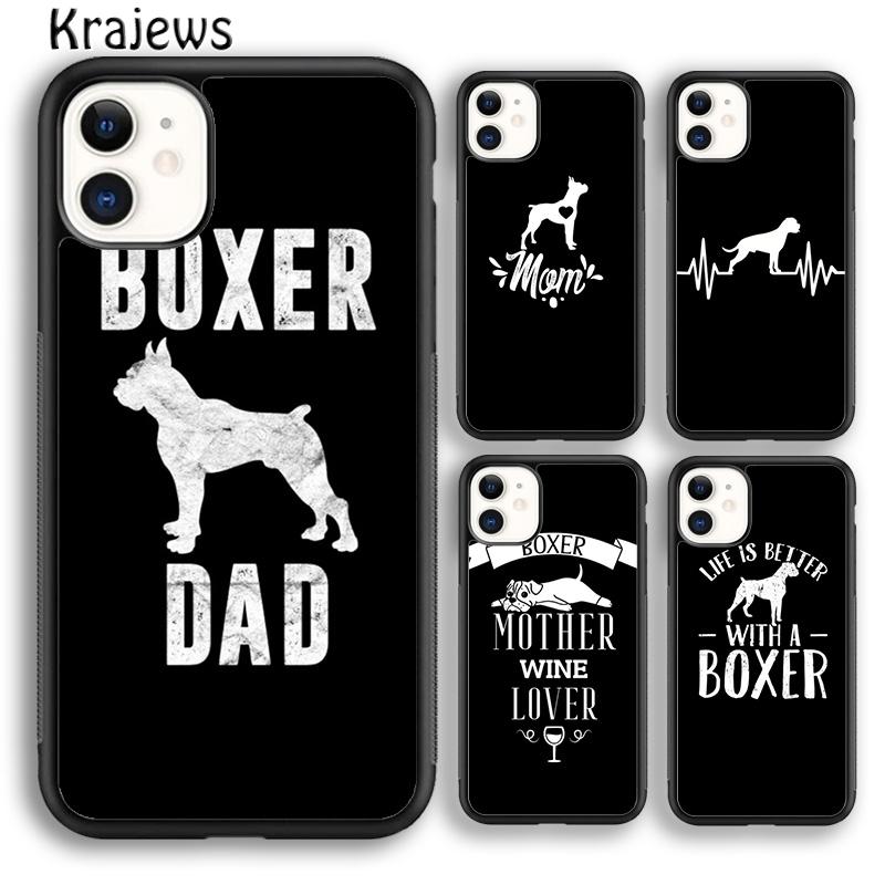 Cute Boxer Dog For iPhone 17 Air 16 Phone Case Cover 15 14 Plus 12 13 Pro Max Coque Shell Fundas
