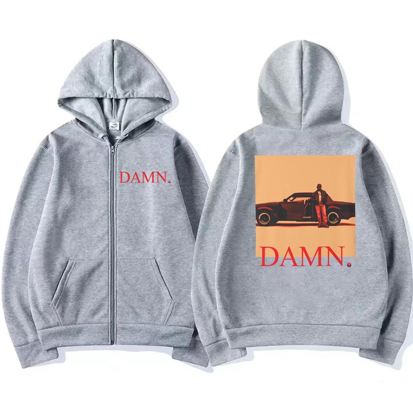 Rapper Kendrick Lamar New Hip Hop Album Streetwear 2025 Men Women Punk Zipper Coat Unisex Fleece Long Sleeve Hoodie Sweatshirt