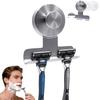 1/2 Pc 304 Stainless Steel Suction Cup Razor Holder, 15.43LB Removable Reusable Shower Wall Hook for Bathroom Use