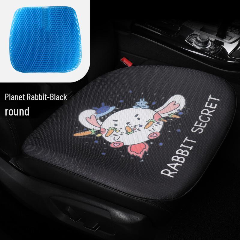 Cartoon Style Gel Car Seat Cushion – Universal Four-Season Chair Pad for Office and Furniture