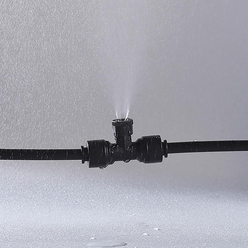 10Pcs Black Atomizing Fog Nozzle 0.3mm 0.5mm Low-pressure Sprayer Nozzle Patio Cooling Garden Irrigation Humidify Dust Reduction