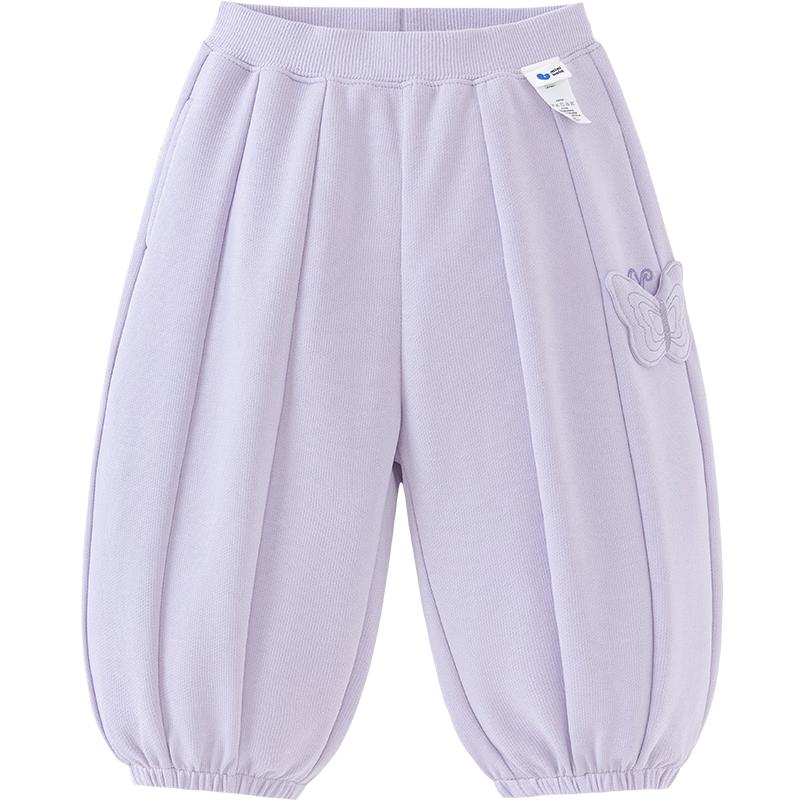 Minibala Girls  Butterfly Print Soft Casual Pants 100