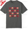 Tomato Pattern Grid Unisex GarunisextDyed TShirt Cute Garden Foodie Tee Fruit Vegetable For Vegan Farmers Market Cotton Clothes