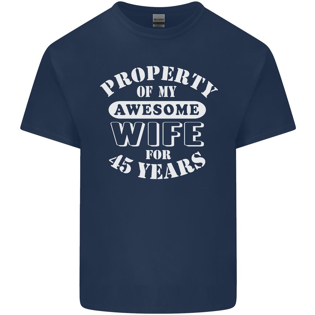 45 Year Wedding Anniversary 45th Funny Wife Unisexs Light Cotton TShirt