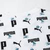 Puma The Smurfs Cartoon Print Crew Neck Short Sleeve T-Shirt Men Tops White 622190-02