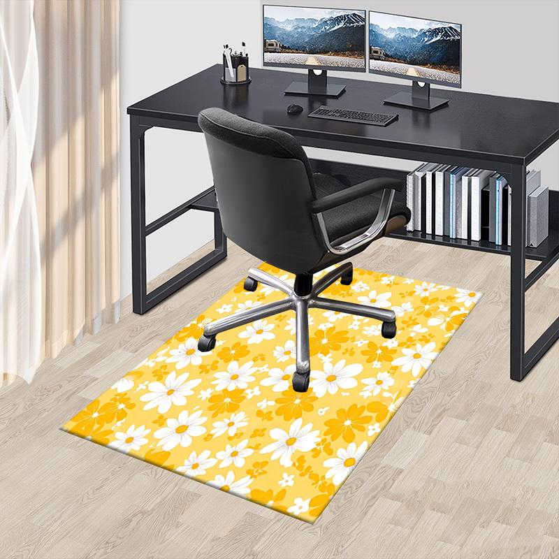 1PC Flower Pattern Non-Slip Floor carpet, suitable for Office, bedroomand playrooms. It can also be used as a sofa footrest cover-T72