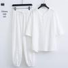 Men's White Zen Buddhist Meditation Suit: Cotton Linen Daoist Robe & Tang-Style Top