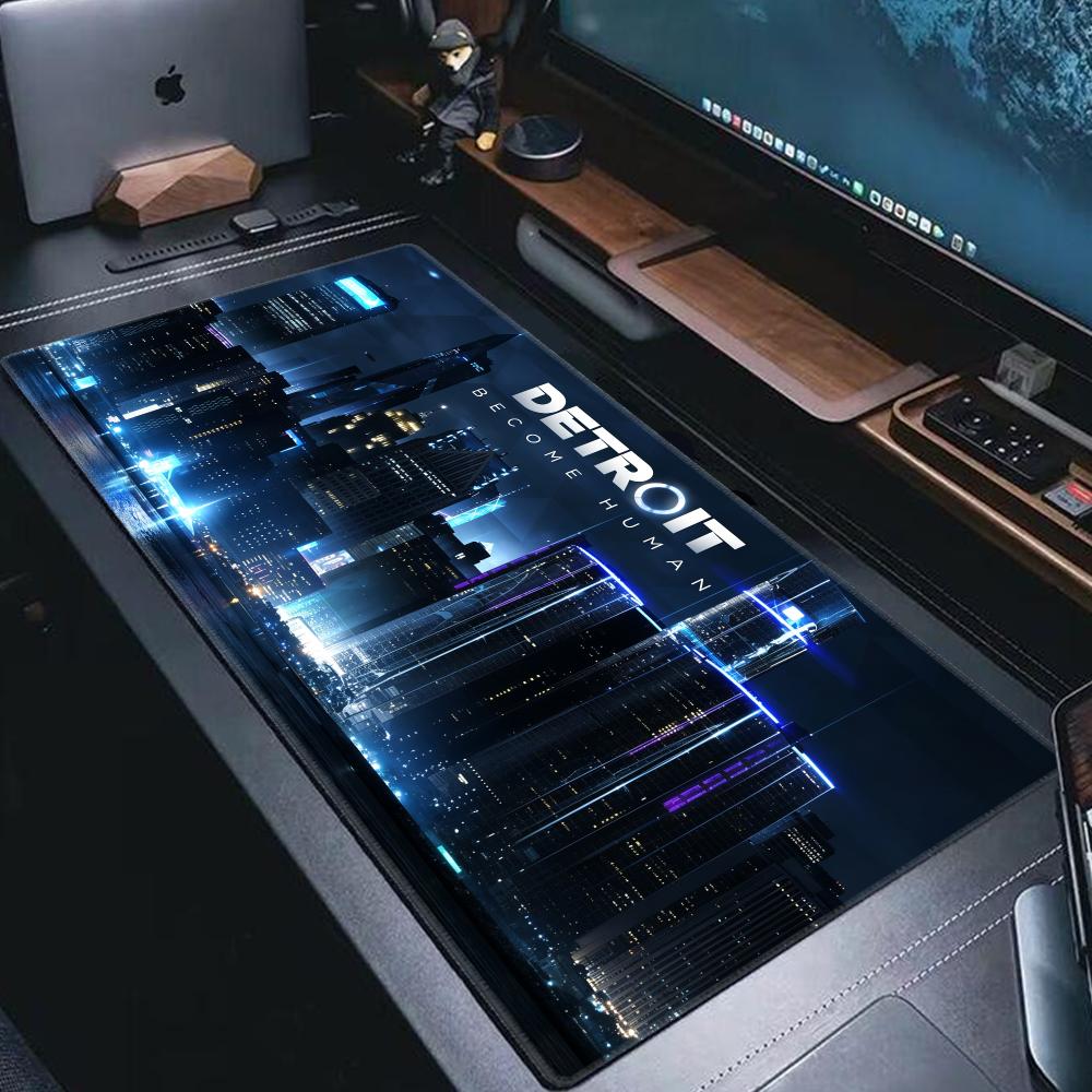 Game Ddetroit Become Human Mouse Pad Anti Slip Rubber Big Table Pad Edge Locked Thickened Laptop Gaming Desk Mat Hybxaxc
