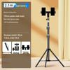Carbon Steel Mobile Phone Holder with Fill Light - Dual-Position, Professional, Designed for Live Broadcasts.