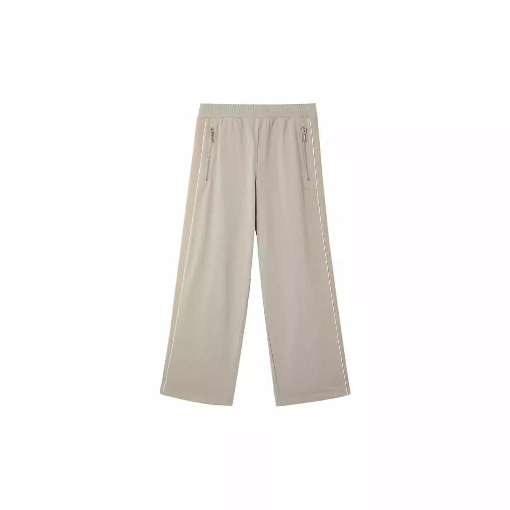 Puma Futureknit Classic Pants Loose Mid-Rise Drawstring Solid Color Straight Leg Casual Pants Unisex pants Sandy-Gray 630480-68