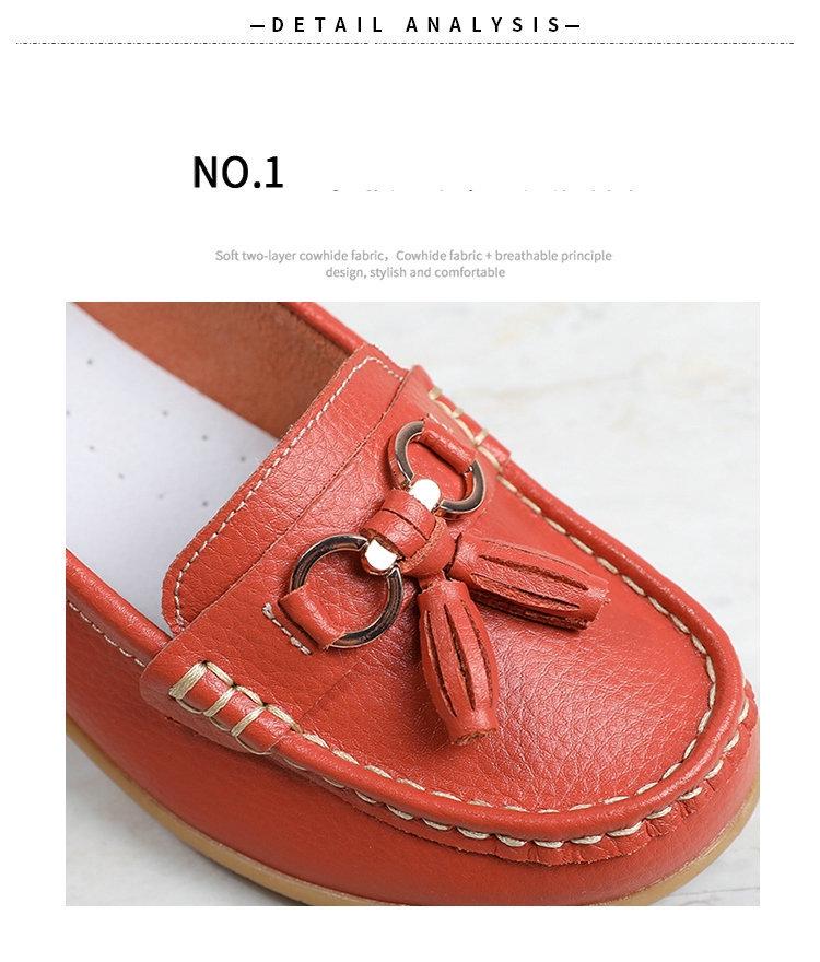 Summer Soft Wedge Leather Shoes for Middle-Aged and Elderly Women – Breathable Design