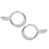 Fog Light Cover Chrome Plating High Strength ABS Plastic Front Bumper Fog Lamp Bezel for 208 2012‑20