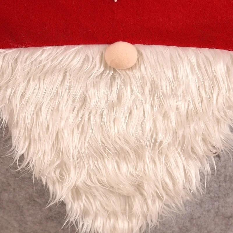 Christmas Chair Covers Santa Claus Red Hat for Xmas Party Dinner Decor Home Kitchen Decoration Ornaments Supplies