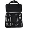 Portable Stainless Steel Gardening Tool Set with Pliers, Diagonal Cutters, Bud Shears, and Oxford Cloth Bag