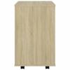 vidaXL Rollschrank Sonoma-Eiche 46x36x59 cm Holzwerkstoff