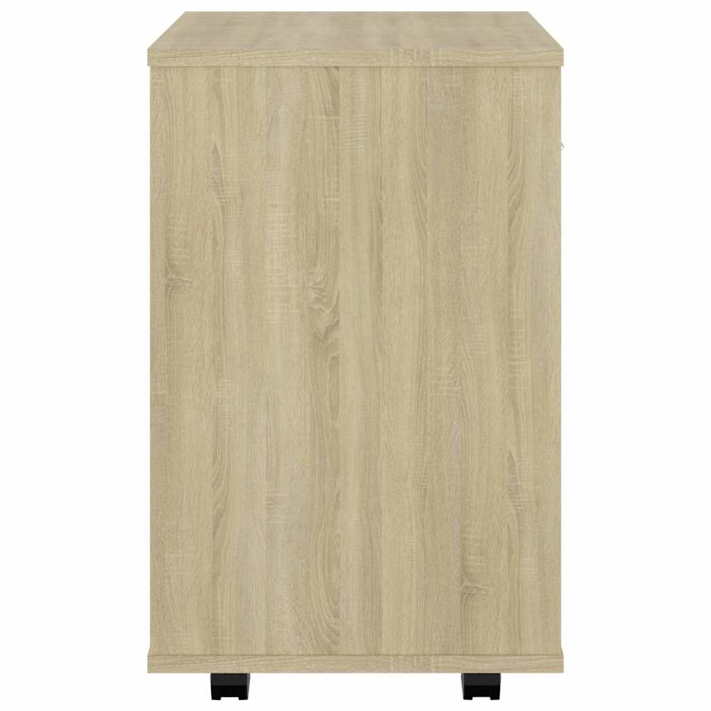 vidaXL Rollschrank Sonoma-Eiche 46x36x59 cm Holzwerkstoff
