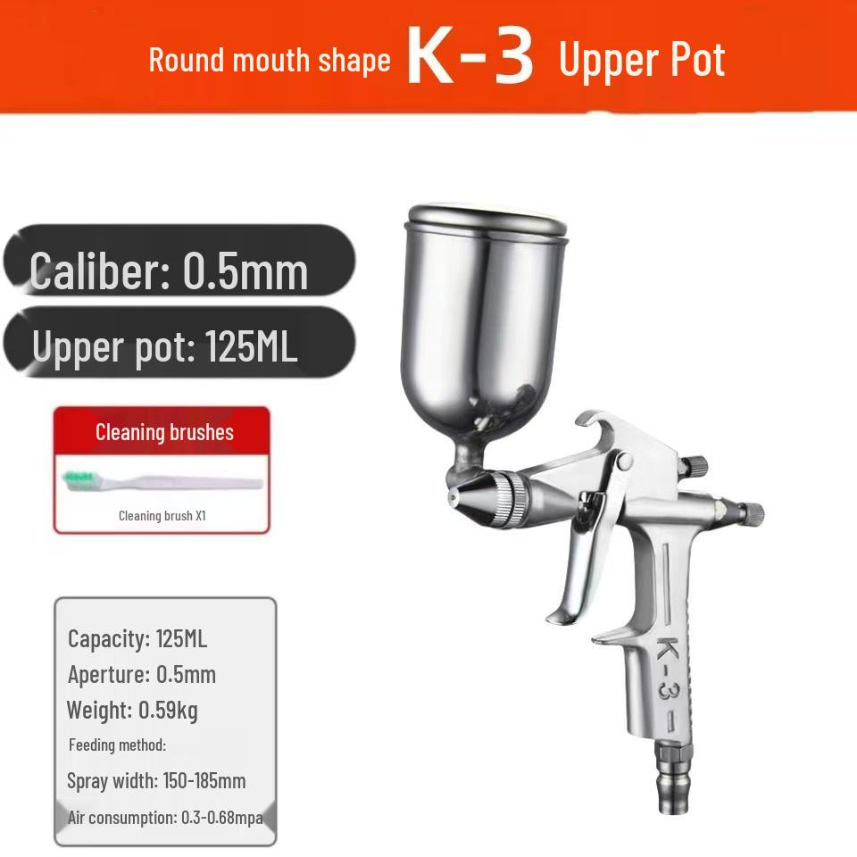 Paint Spray Gun W71/W77: Pneumatic Furniture & Car Primer and Latex Coating Tool