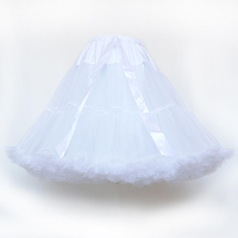 Adult Puff Skirt - Super Puffy Cosplay Crinoline Mesh, Soft Girl Lolita Princess Dress