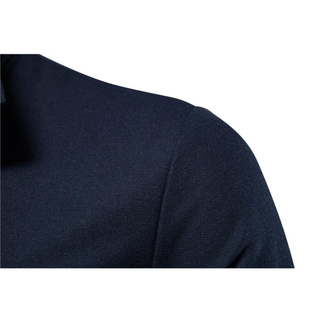 Trend Hub Embroidery 35% Cotton Polo Shirts for Men Casual Solid Color Slim Fit Mens Polos New Fashion Men Clothing